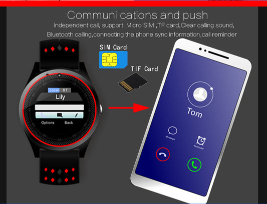 Call photo pedometer smart watch