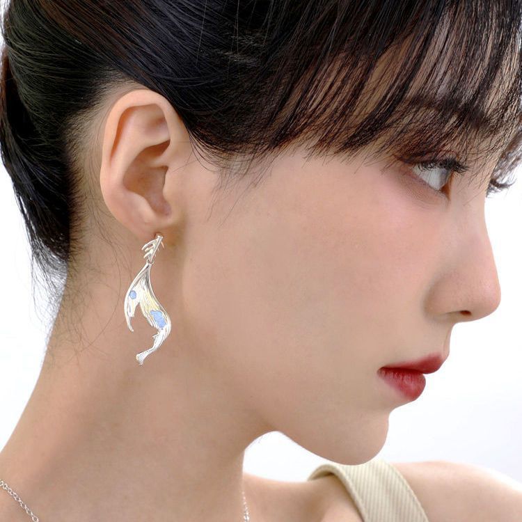 New Fashion Art Lifestyle Earrings Personality Fishtail