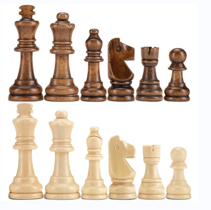 Magnetic Chess Wooden Wooden Checker Board Solid Wood Pieces Folding Chess Board High-end Puzzle Chess Game Entertainment