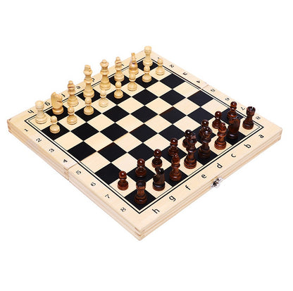 Magnetic Chess Wooden Wooden Checker Board Solid Wood Pieces Folding Chess Board High-end Puzzle Chess Game Entertainment