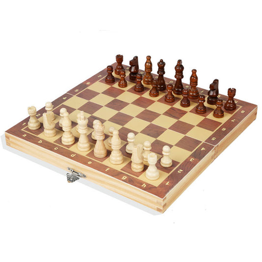 Magnetic Chess Wooden Wooden Checker Board Solid Wood Pieces Folding Chess Board High-end Puzzle Chess Game Entertainment