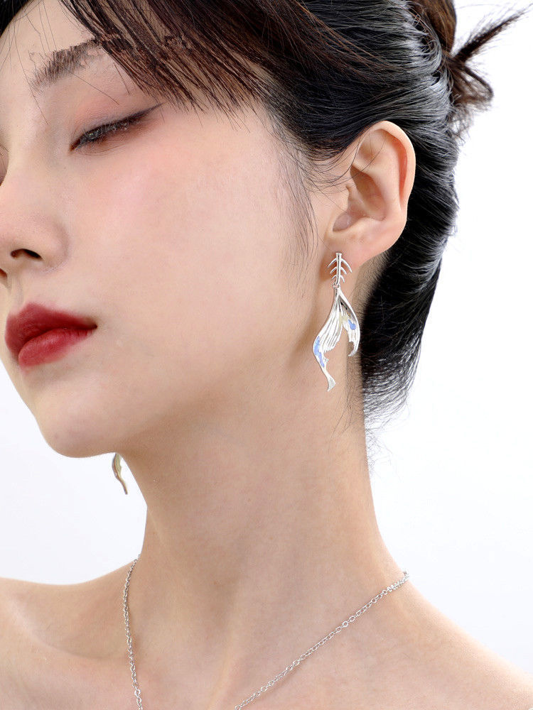 New Fashion Art Lifestyle Earrings Personality Fishtail